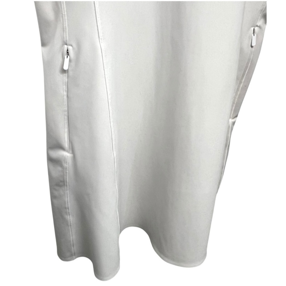 Athleta Levitate White Athletic Sports Racerback Tennis Pickleball Dress Women L - Picture 7 of 11